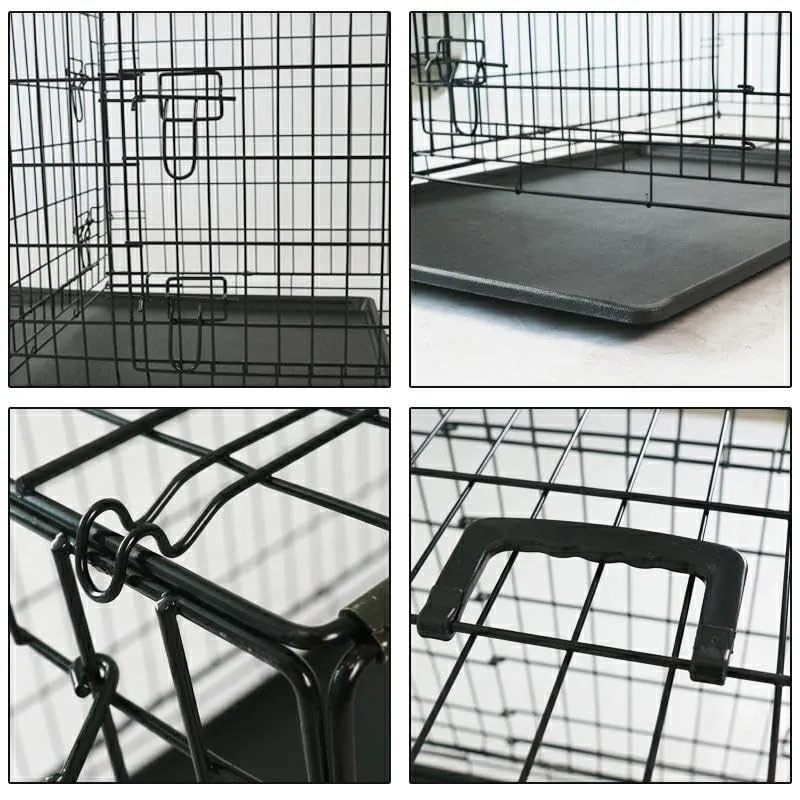 Happet Käfig M Hund 76x53x56 cm Metall links