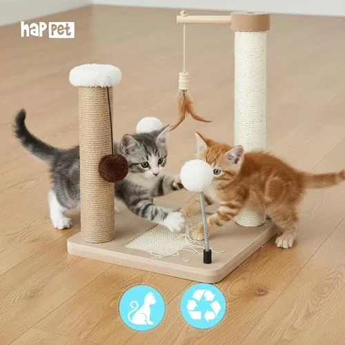 Happet Kratzer 40cm Sisal Jute Holz