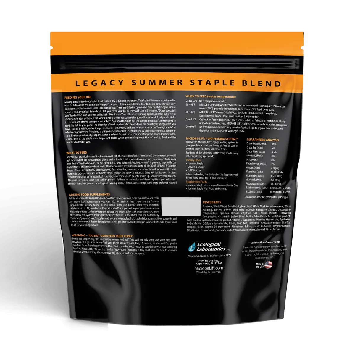 Microbe-Lift LEGACY Mini Pellets Teichfischfutter 3mm