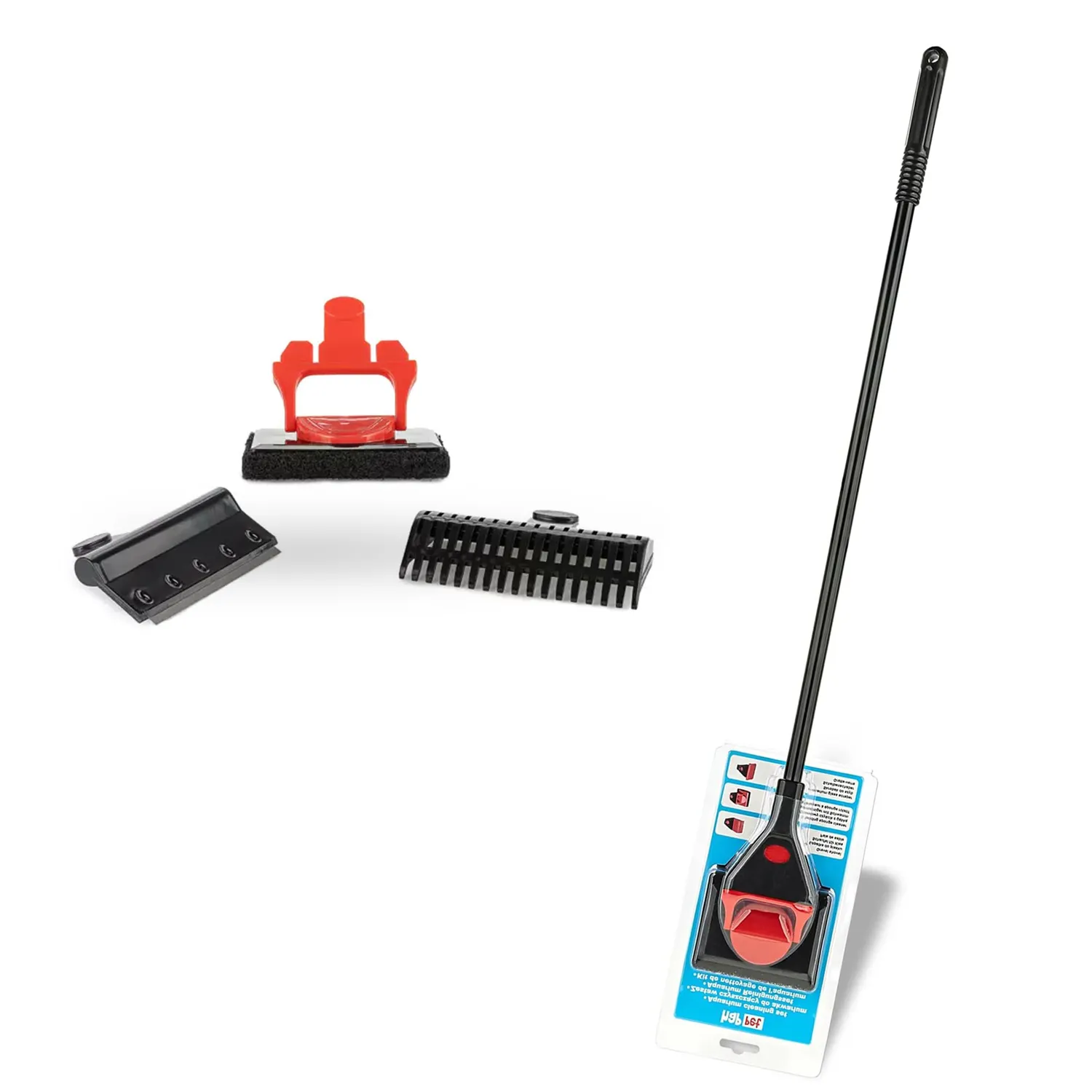 Happet Reinigungsset Aquarium 90 cm Teleskop Algenreiniger