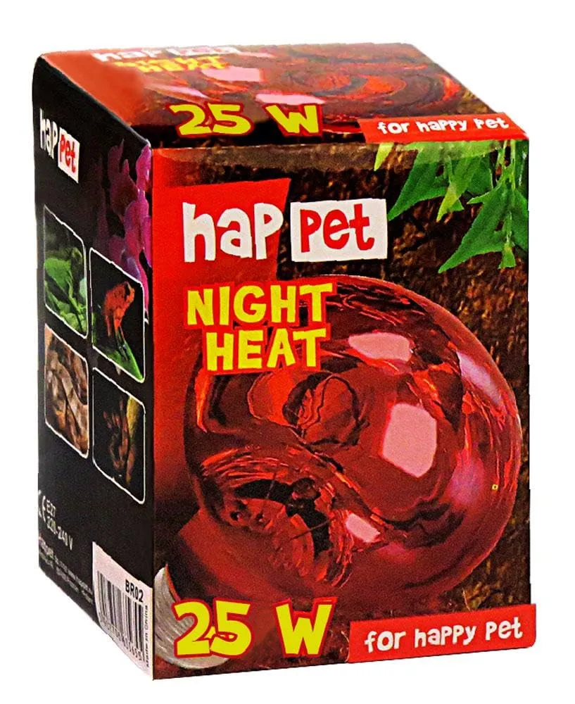 Happet Wärmelampe Rotlicht 25 W E27 Terrariumlampe