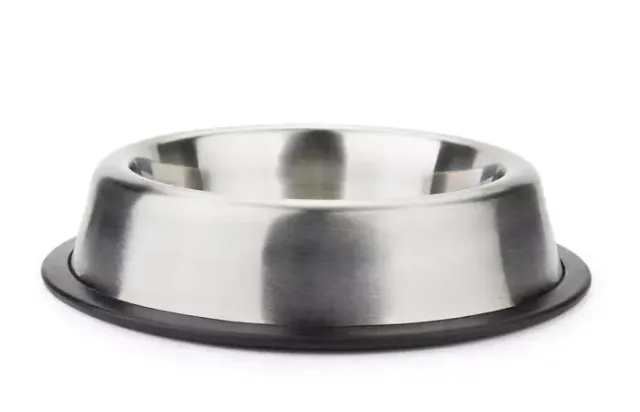 Happet Deluxe Hundenapf 30cm 1,5L Silber Matt Edelstahl