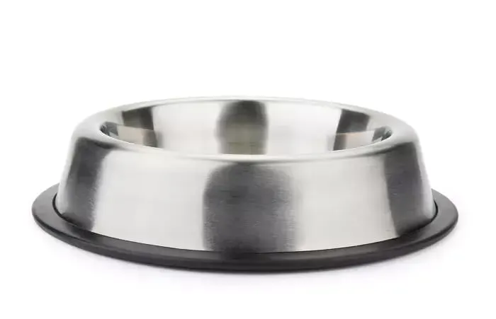 Happet Deluxe Hundenapf 30cm 1,5L Silber Matt Edelstahl