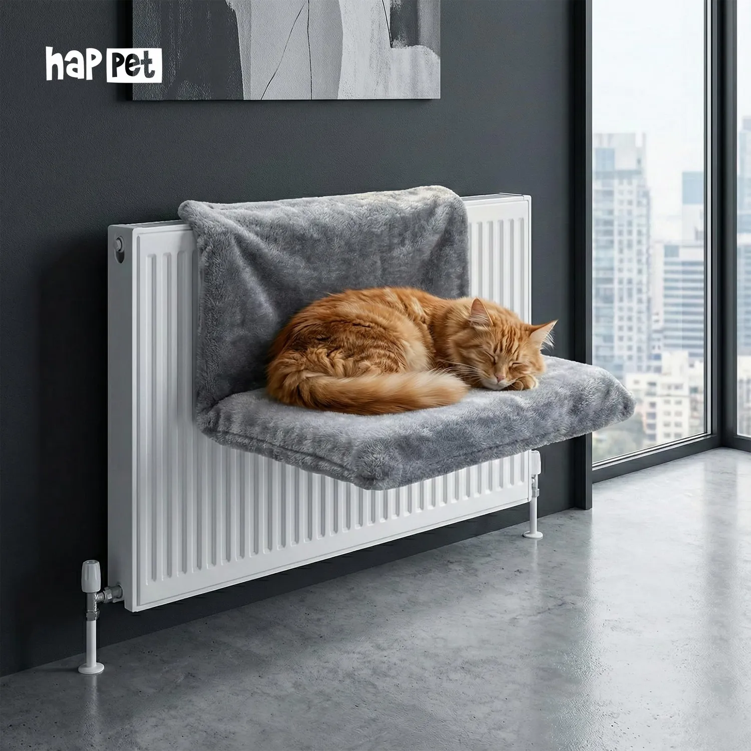 Happet CT25 Heizungsliege 45 cm Katzenbett Heizkörper
