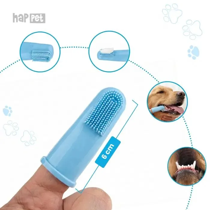 Happet Toothbrush Soft Fingerzahnbürste 2er-Set Silikon weich