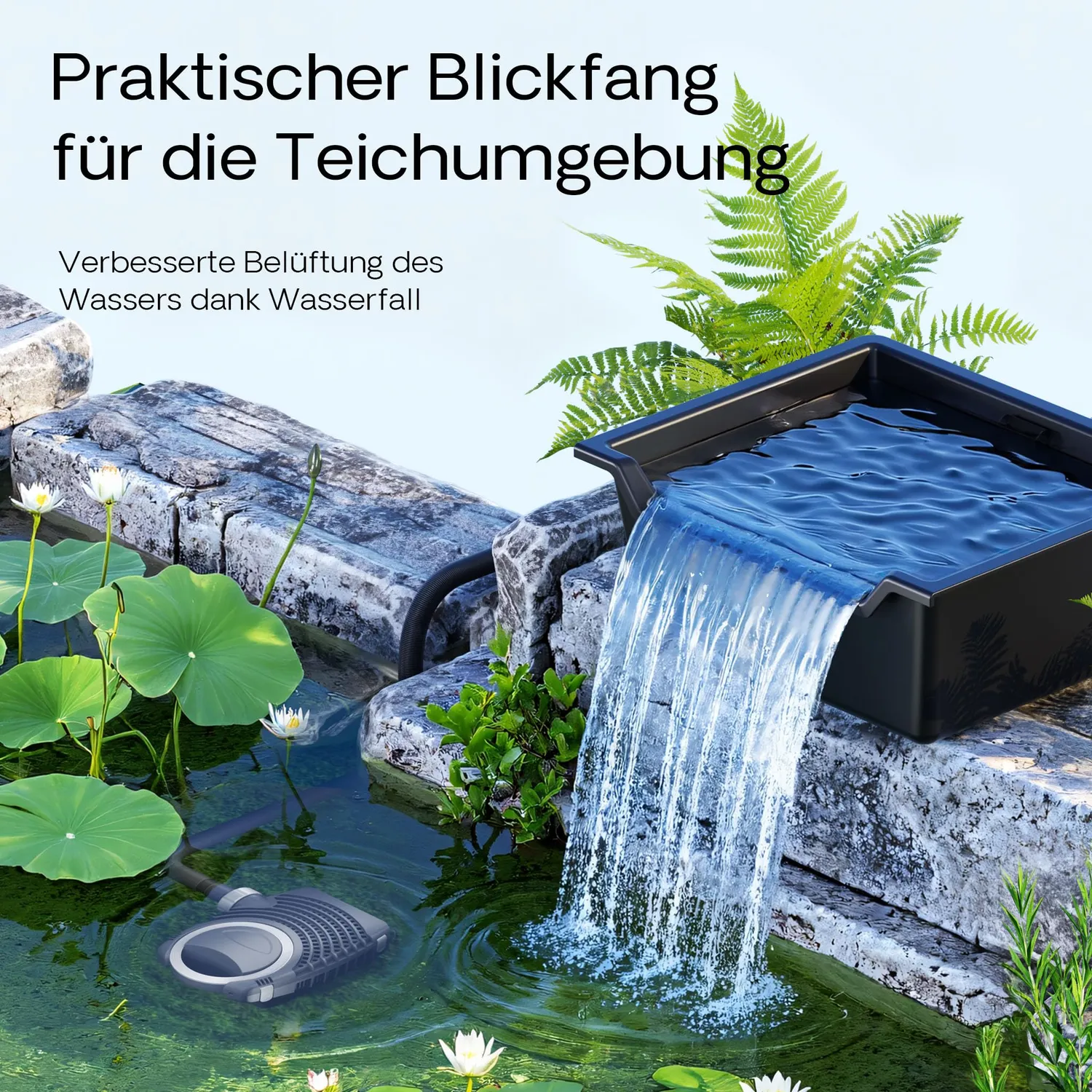 SunSun Bachlaufschale Pond Bowl 60 l GFK-Wanne
