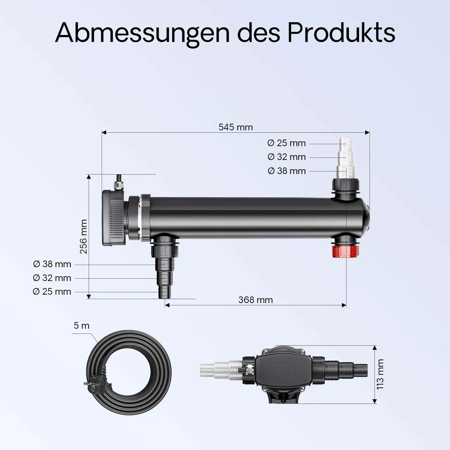 SunSun CBF-350C Teichfilter Set 90000 L 24 W UVC