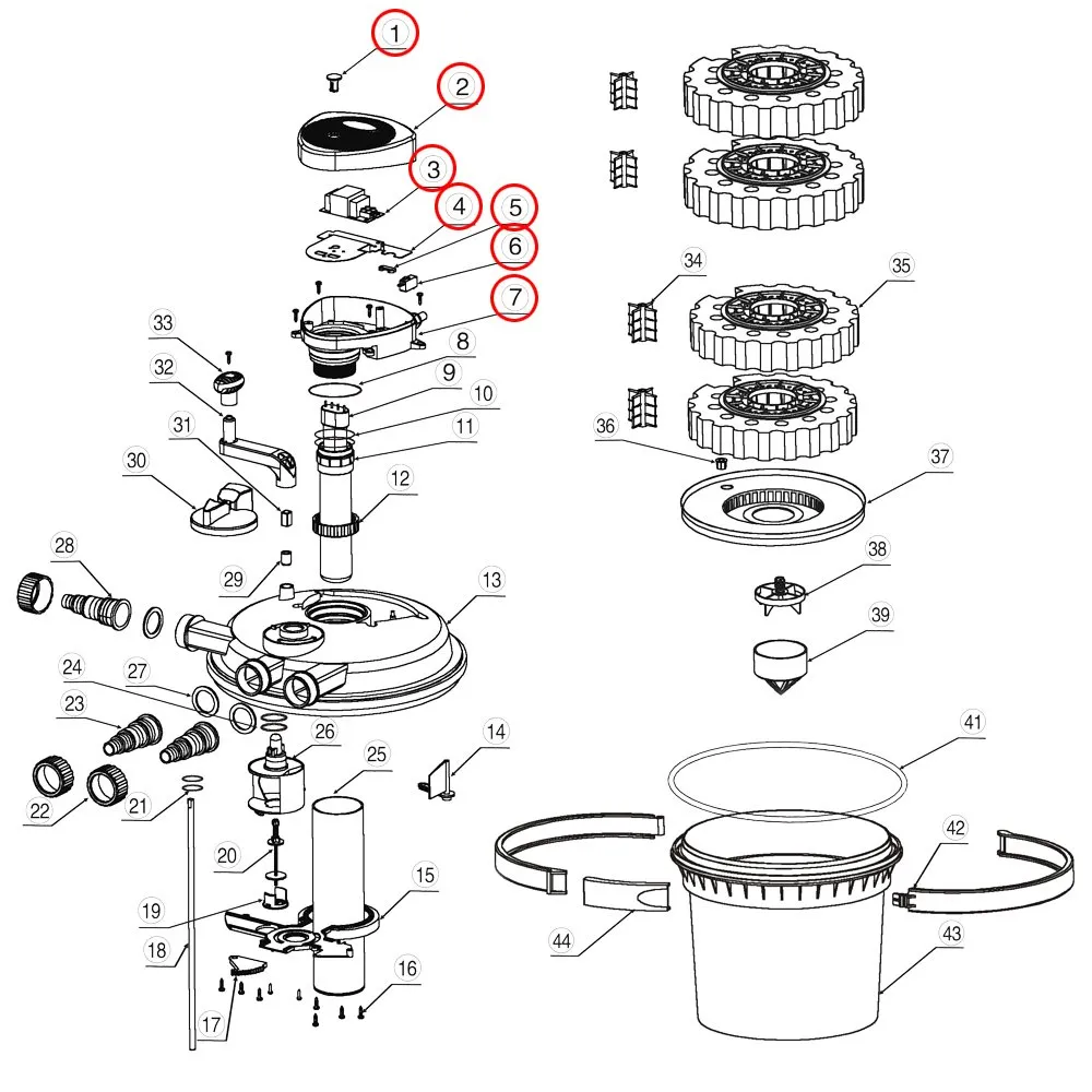 SunSun CPF-5000 Anschlusseinheit Druckfilter Ersatz