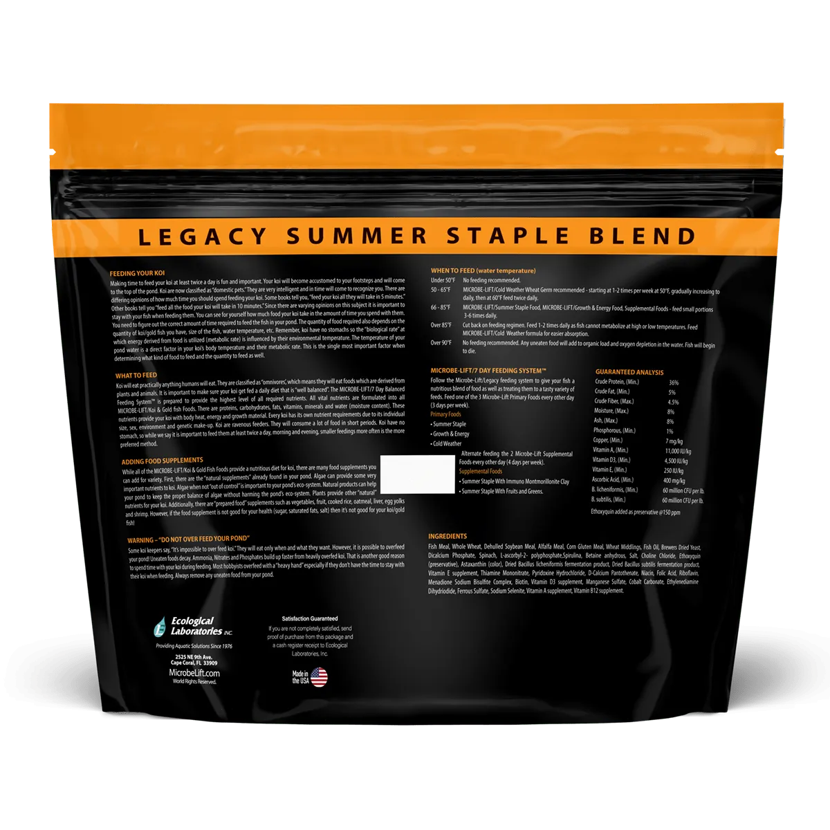 Microbe-Lift LEGACY Mini Pellets Teichfischfutter 3mm