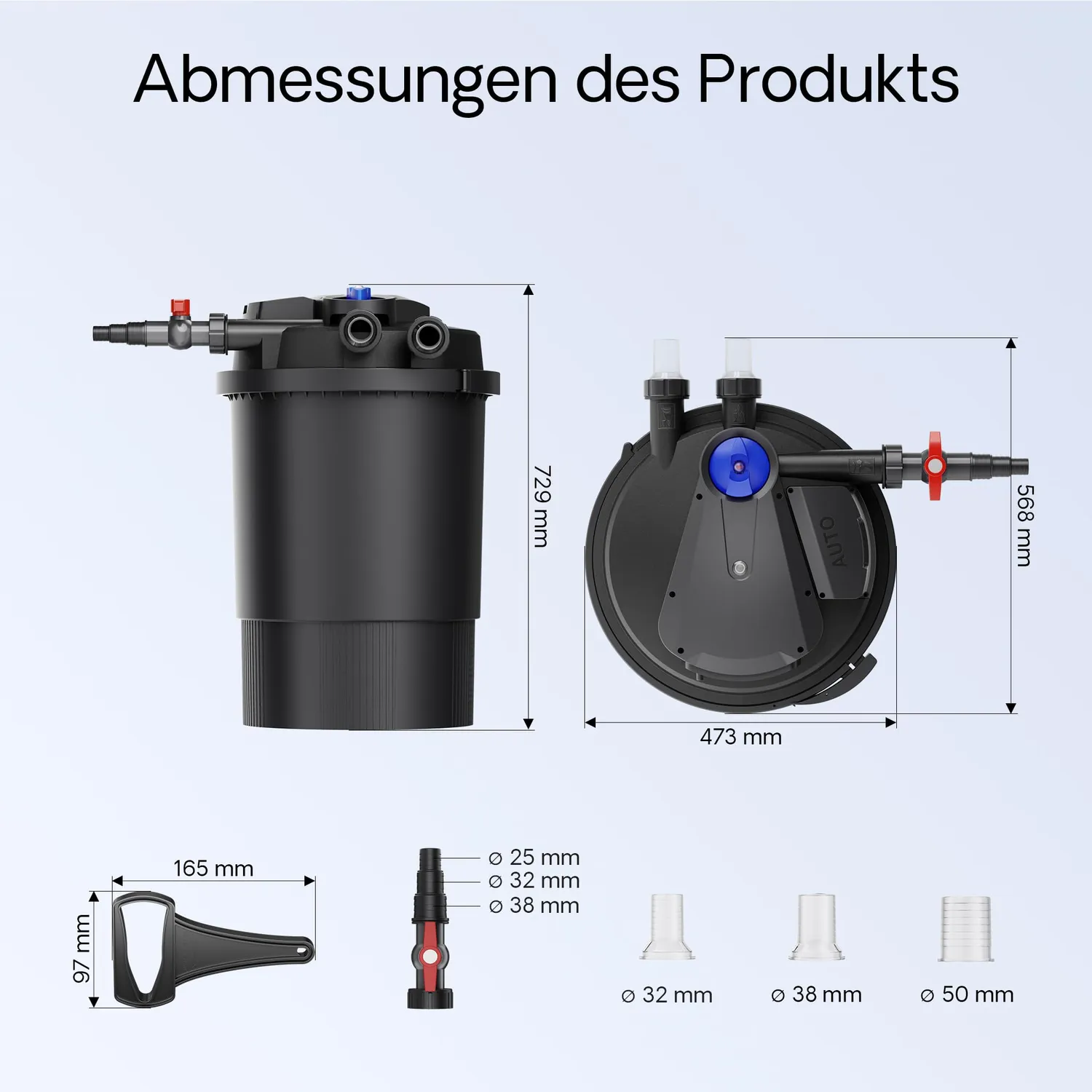 SunSun CPA-30000 Druckteichfilter 12000 l/h 55W 60000L