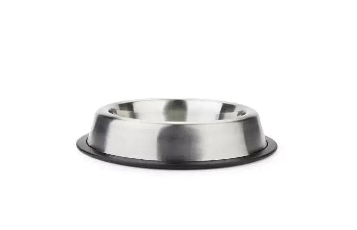 Happet Deluxe Hundenapf 30cm 1,5L Silber Matt Edelstahl