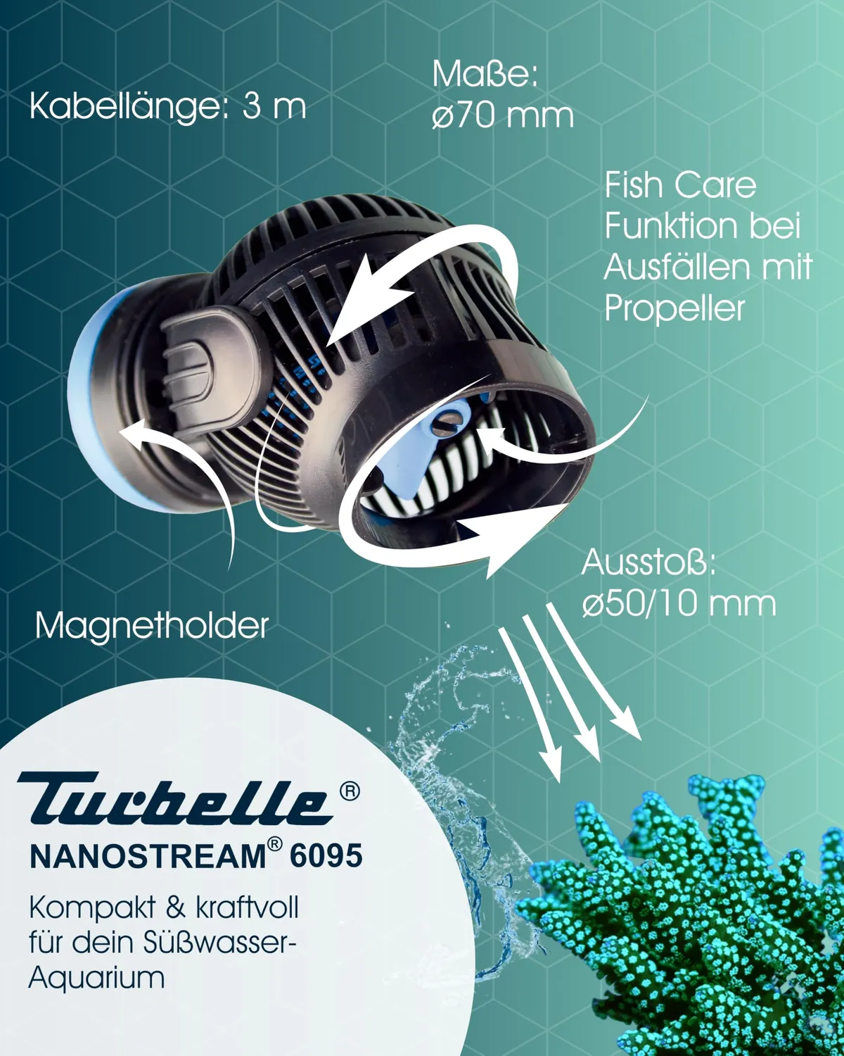 Tunze Turbelle nanostream 6095 Strömungspumpe 9500 l/h
