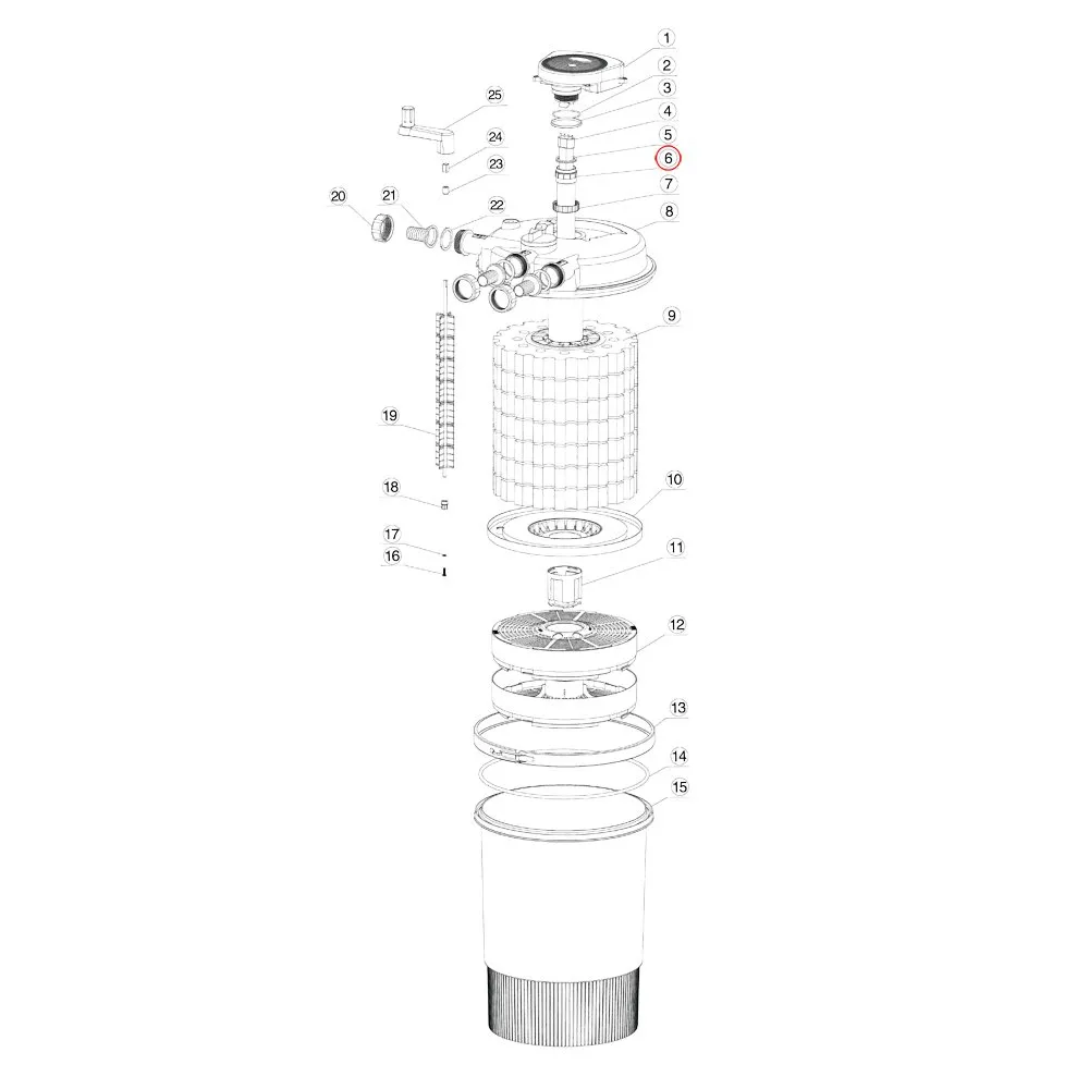 SunSun CPF-30000 Quarzrohr Ersatz Quarzglas UVC 12000l/h