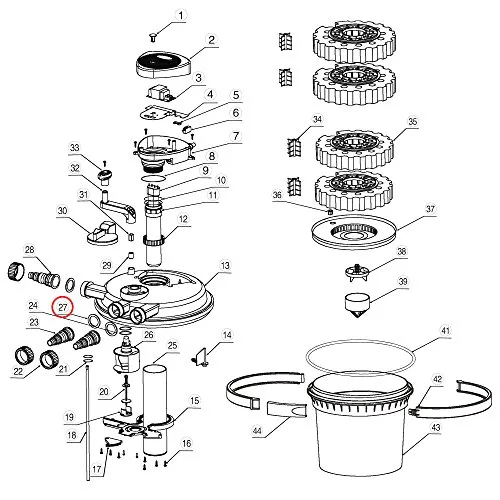 SunSun CPF-5000 Druckteichfilter O-Ring Dichtung Ersatzteil