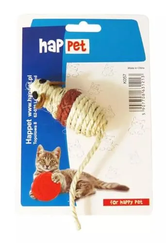 Happet Sisalmaus Katzenspielzeug 7 cm beige Naturgarn