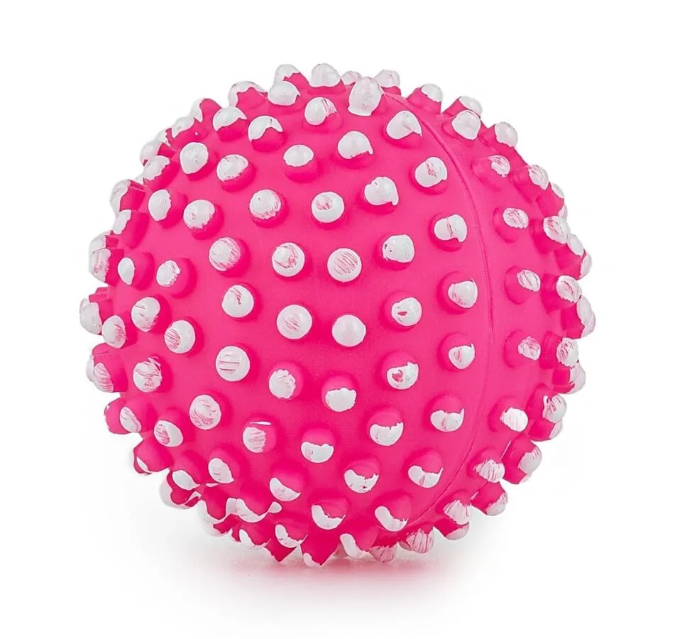 Happet Noppenball 6,5 cm Quietschball Rosa Vinyl