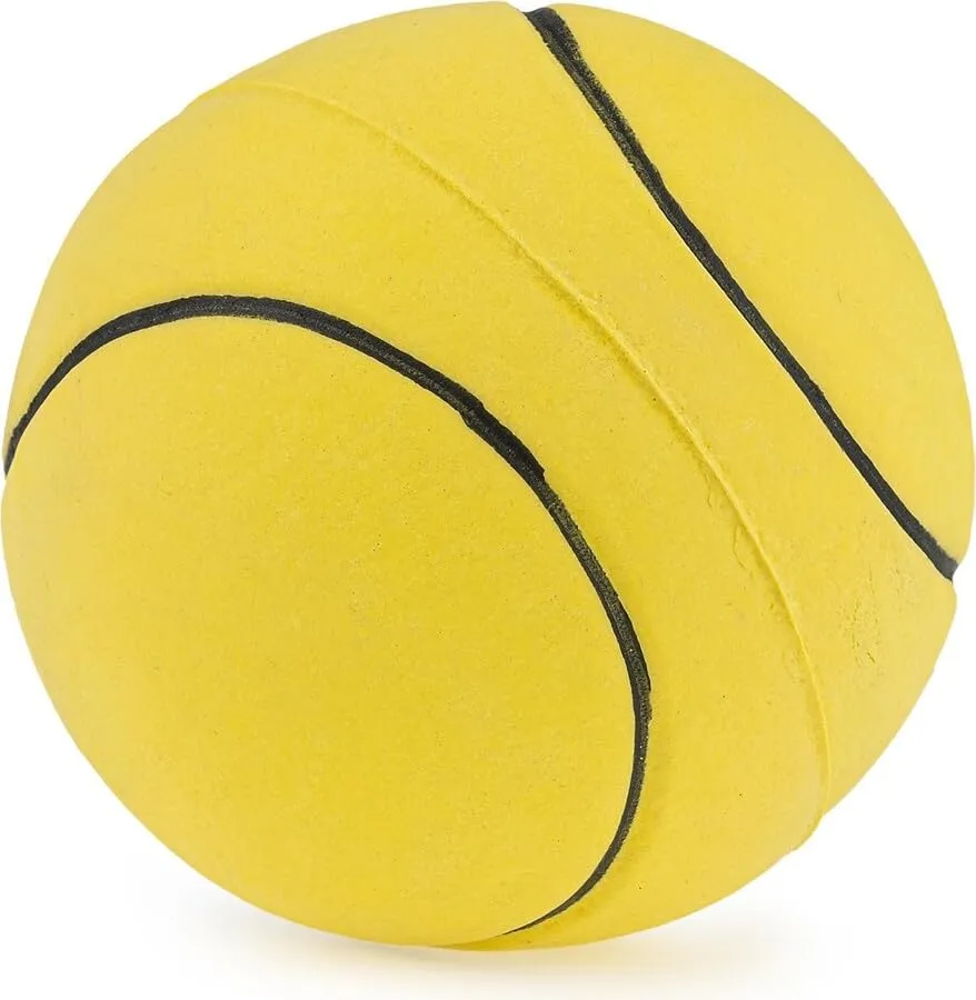 Happet Tennisball 90 mm Hundeball Gelb Glitzer weich