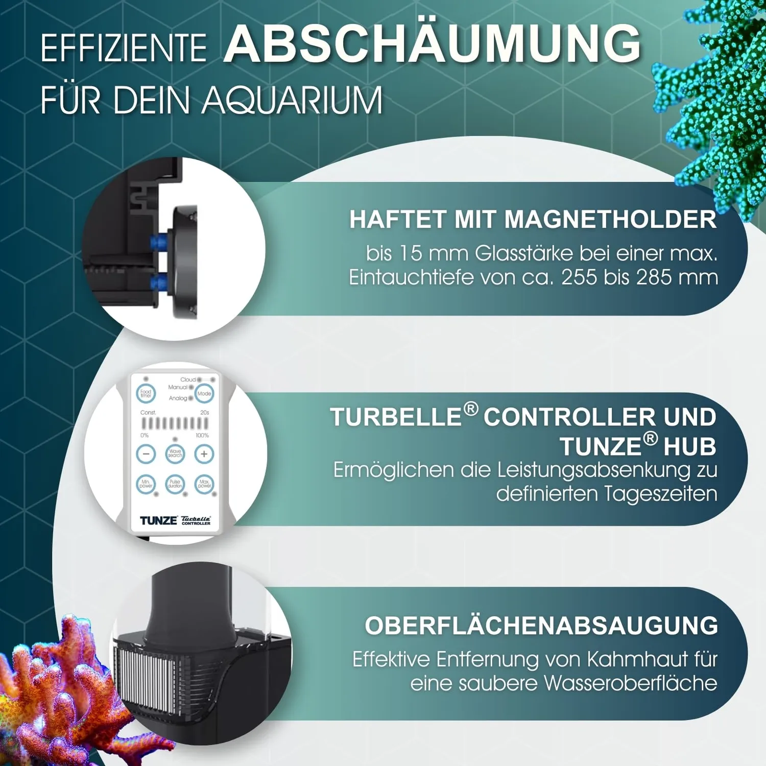 TUNZE Comline DOC Skimmer 9012 DC Eiweißabschäumer 1200L