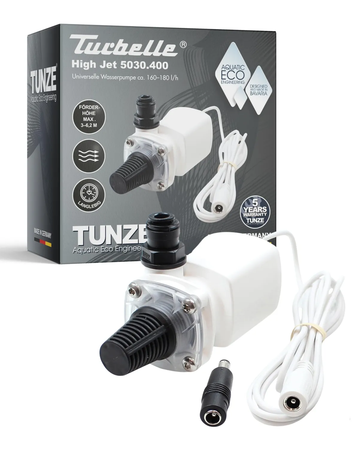 TUNZE Turbelle High Jet 5030 Wasserpumpe mit Netzteil