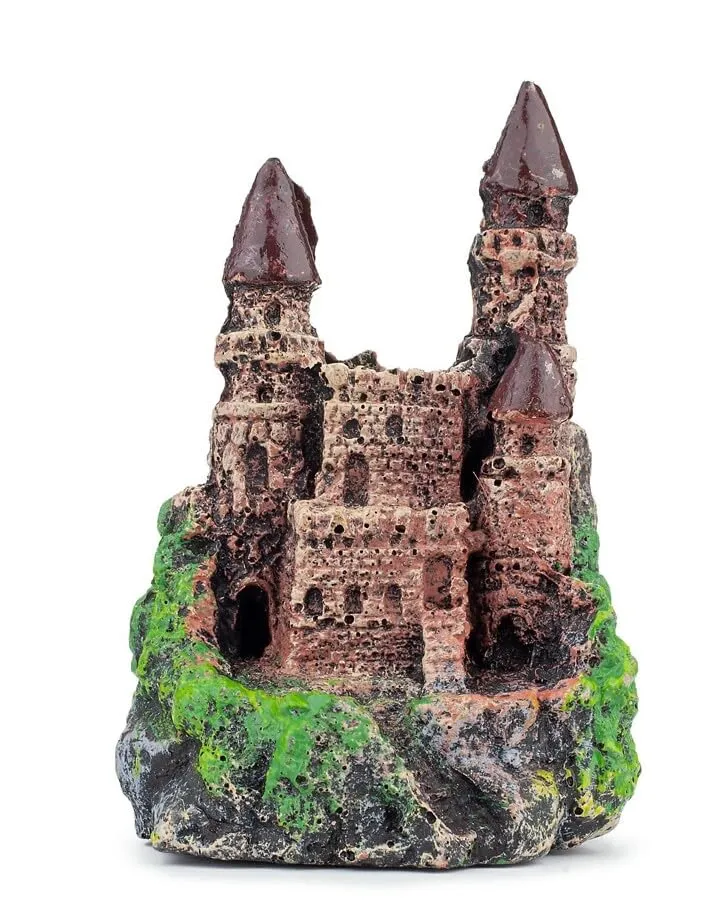 Happet Castle Cave Stone 13 cm Aquariumdeko Burg Höhle
