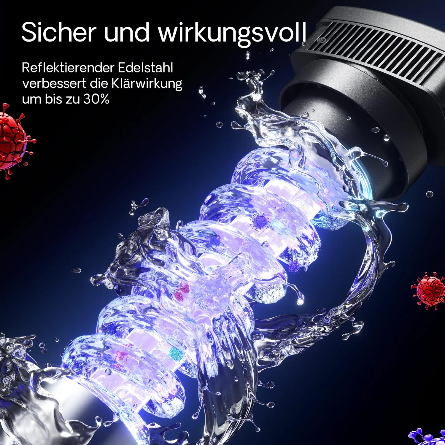 SunSun CUV-318 UVC Teichklärer 3000 l/h 18W Vorklärgerät
