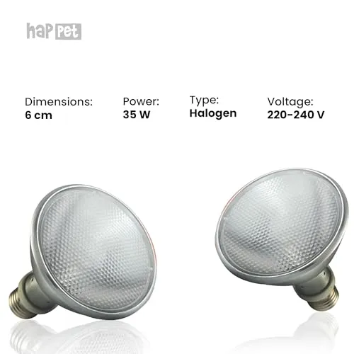Happet Terrarium Wärmelampe 35W E27 UVA Sonnenplatz
