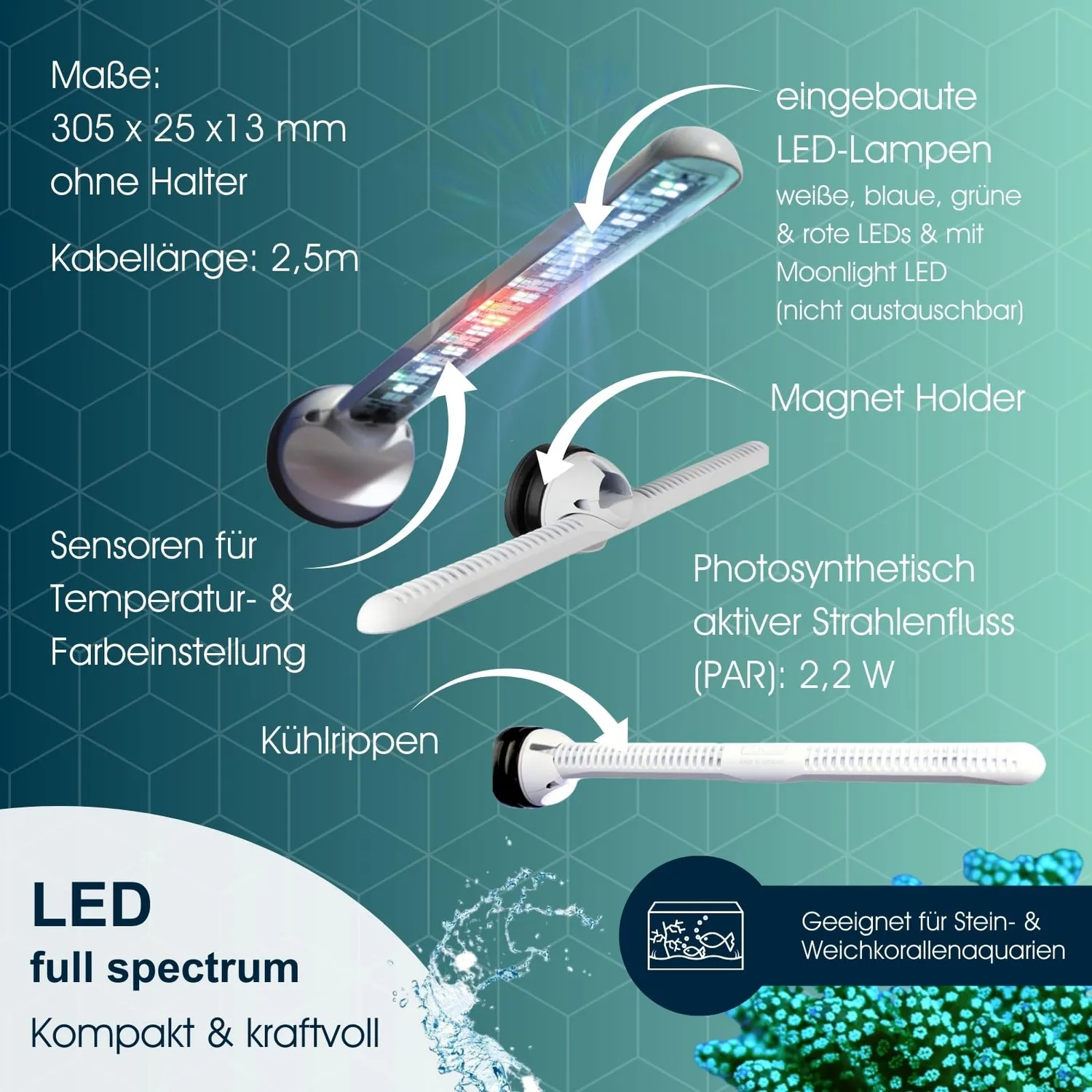 Tunze 8850.000 LED Full Spectrum 26W Aquarienbeleuchtung