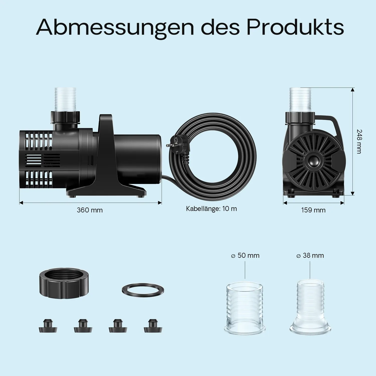 SunSun CMP-28000 Teichpumpe 28000l/h 580W