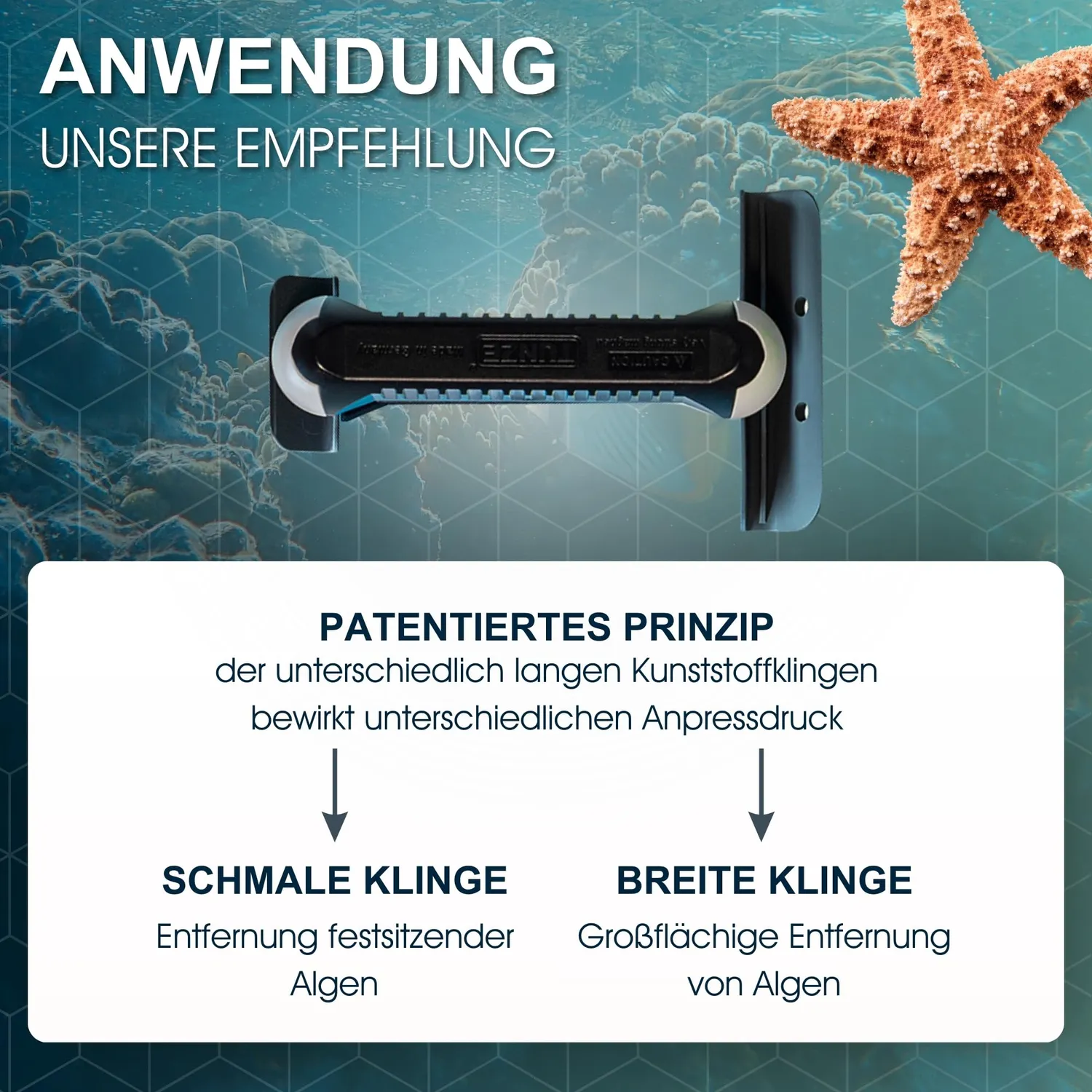 TUNZE Care Magnet Long Scheibenreiniger 10-15 mm Glas