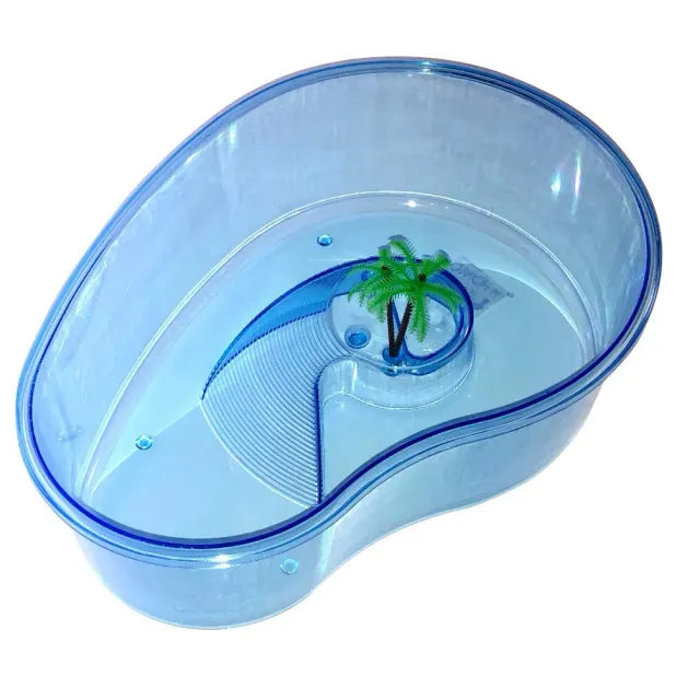 Happet Schildkröten Pool Becken 32cm 3,5L mit Insel