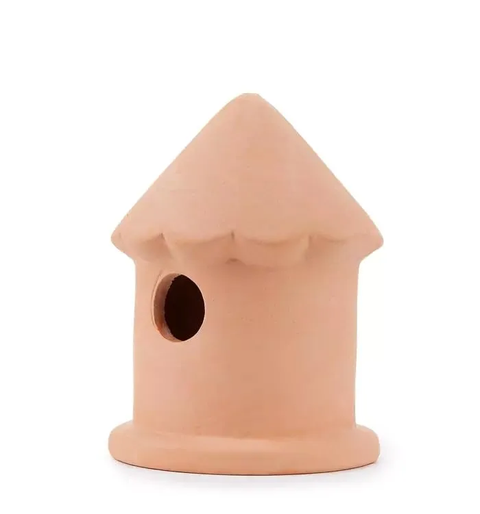 Happet Haus 9,5 cm Aquarienhöhle beige Keramik