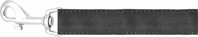 Happet Hundeleine 1,2 m x 2 cm Schwarz Nylon