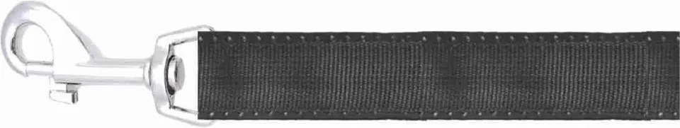 Happet Hundeleine 1,2 m x 2 cm Schwarz Nylon