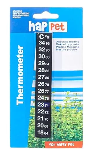 Happet Aquarium Thermometer selbstklebend 12,8 cm °C/°F