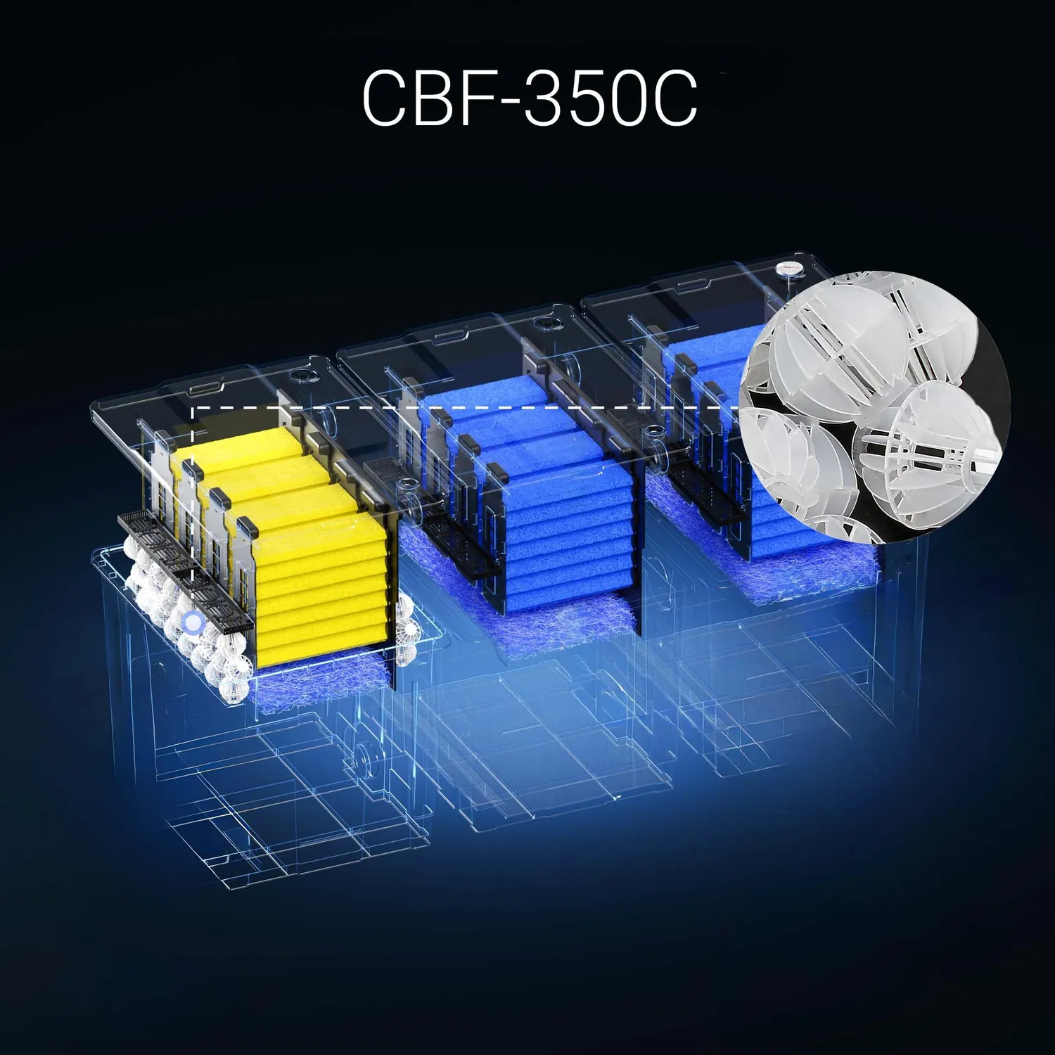 SunSun CBF-350B Biokugeln Filtermaterial 55 Stück