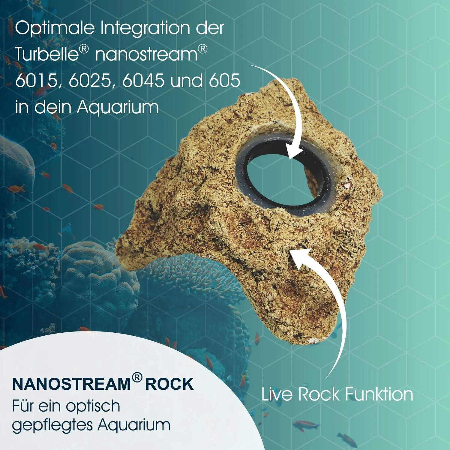 Tunze Nanostream Rock I Deko-Stein Keramik