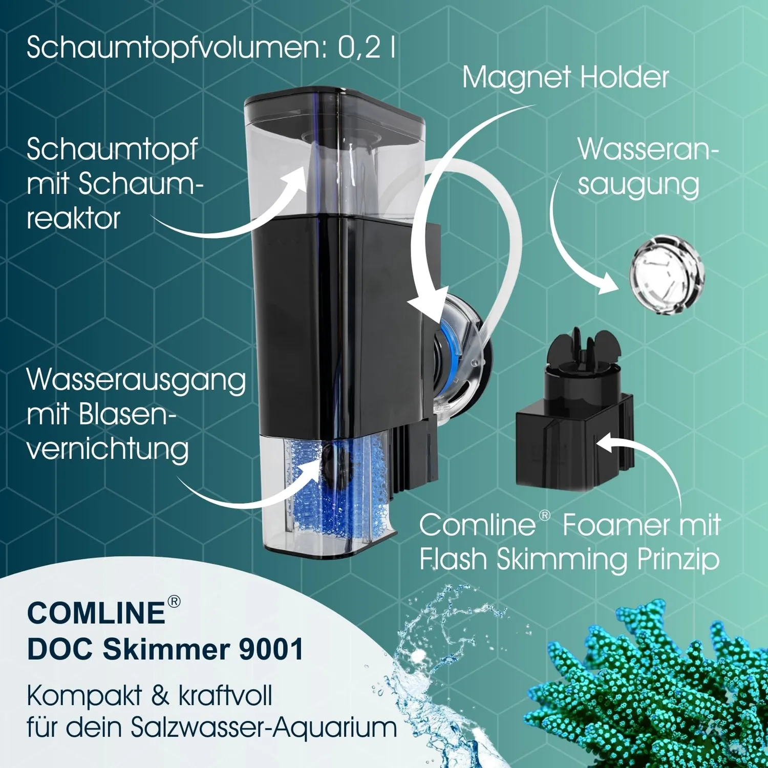 Tunze Comline DOC Skimmer 9001 Eiweißabschäumer 20-140L