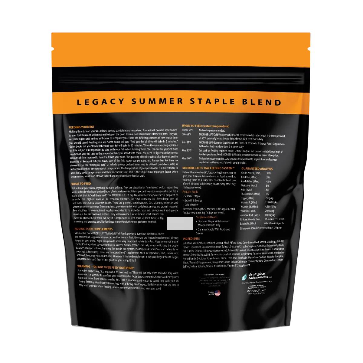 Microbe-Lift LEGACY Mini Pellets Teichfischfutter 3mm