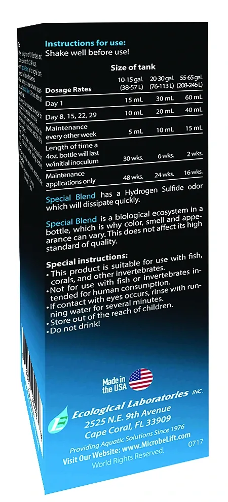 Microbe-Lift Special Blend Aquarium-Bakterien Süß+Meer