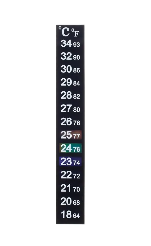 Happet Aquarium Thermometer selbstklebend 12,8 cm °C/°F