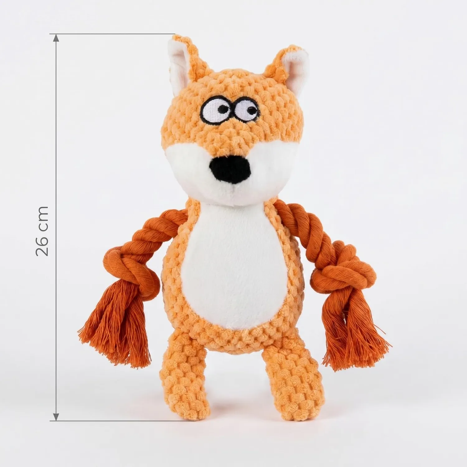 Happet Fuchs Klein Hundespielzeug Plüsch orange
