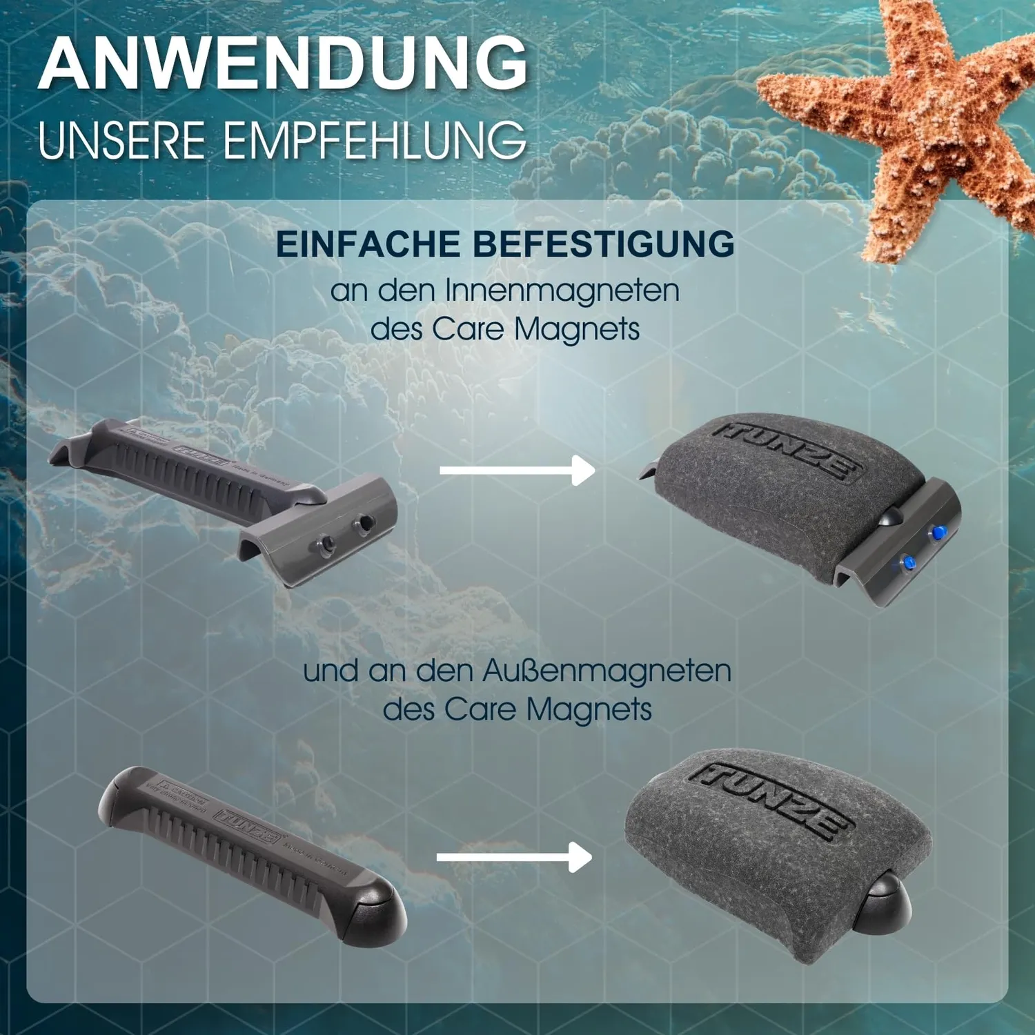 Tunze Care Booster Schwimmkörper Algenmagnet Griff