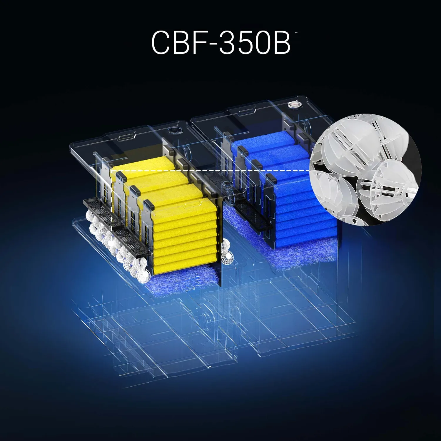 SunSun CBF-350B Biokugeln Filtermaterial 55 Stück