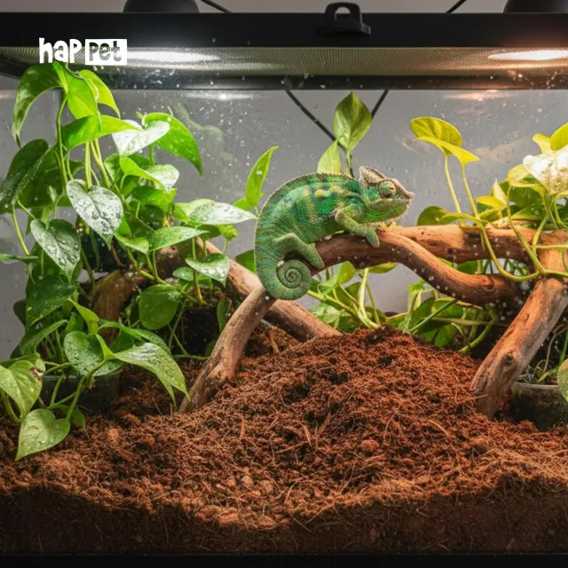 Happet Kokosboden 3 L Terrariensubstrat Natur für Reptilien