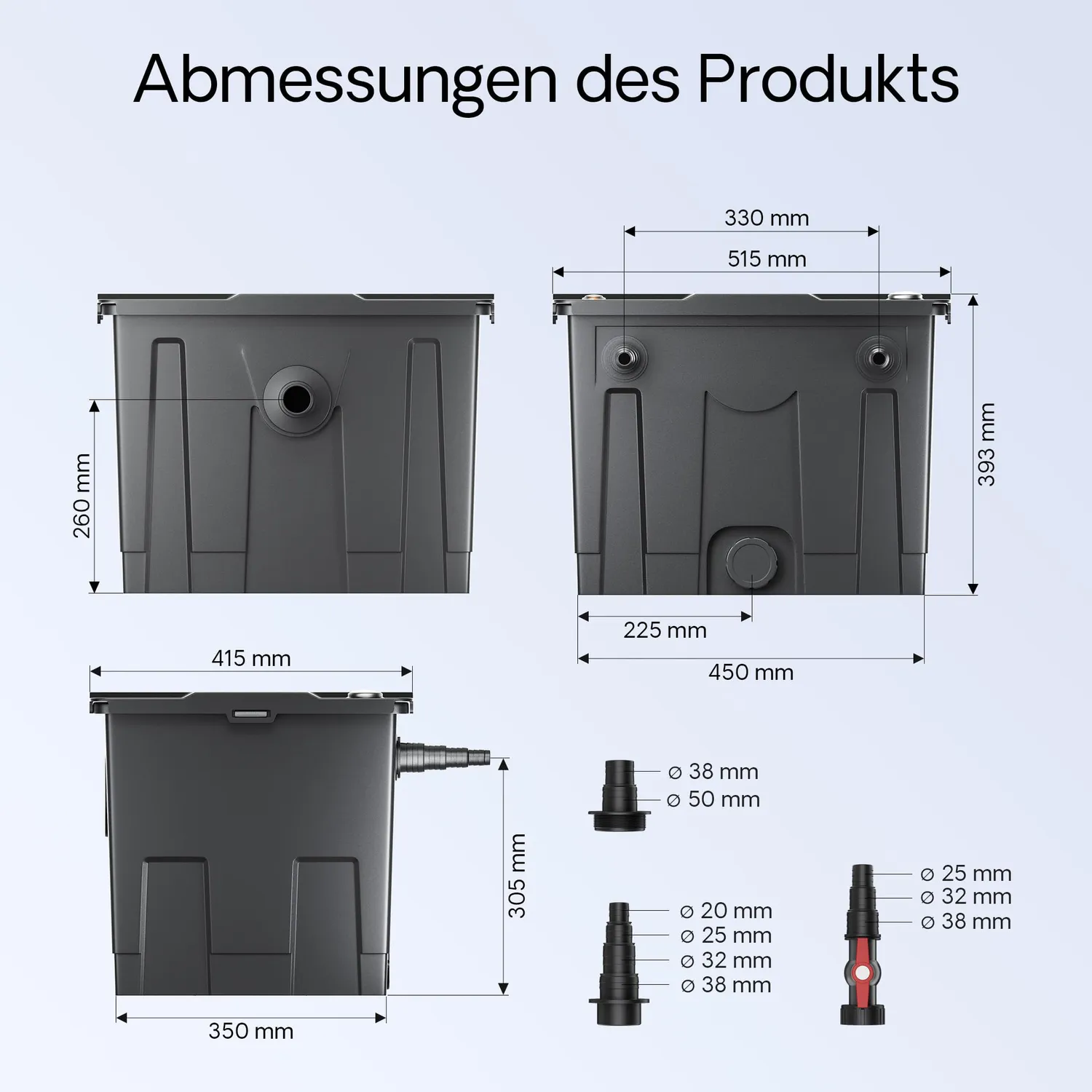SunSun CBF-350 Teichfilter-Set CTF-3800+CUV-218 12000L
