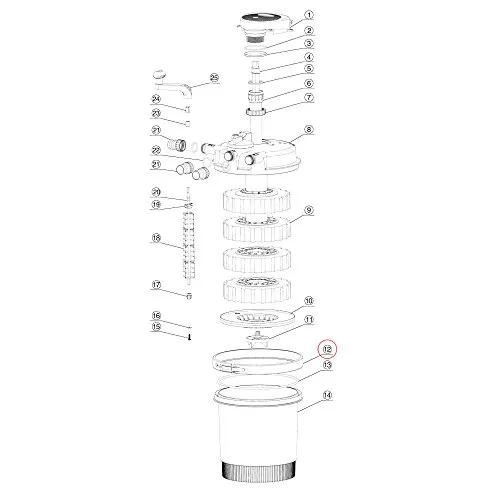 SunSun CPF-2500 Außenklammer Druckfilter Ersatzteil