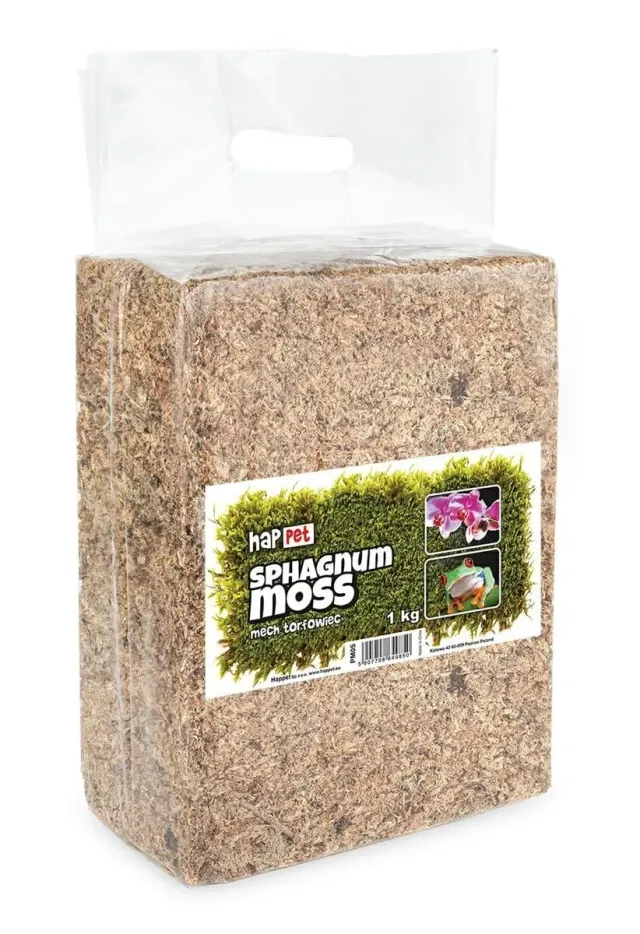 Happet Sphagnum Moos 1 kg Terrariumsubstrat feuchtigkeitsspeichernd