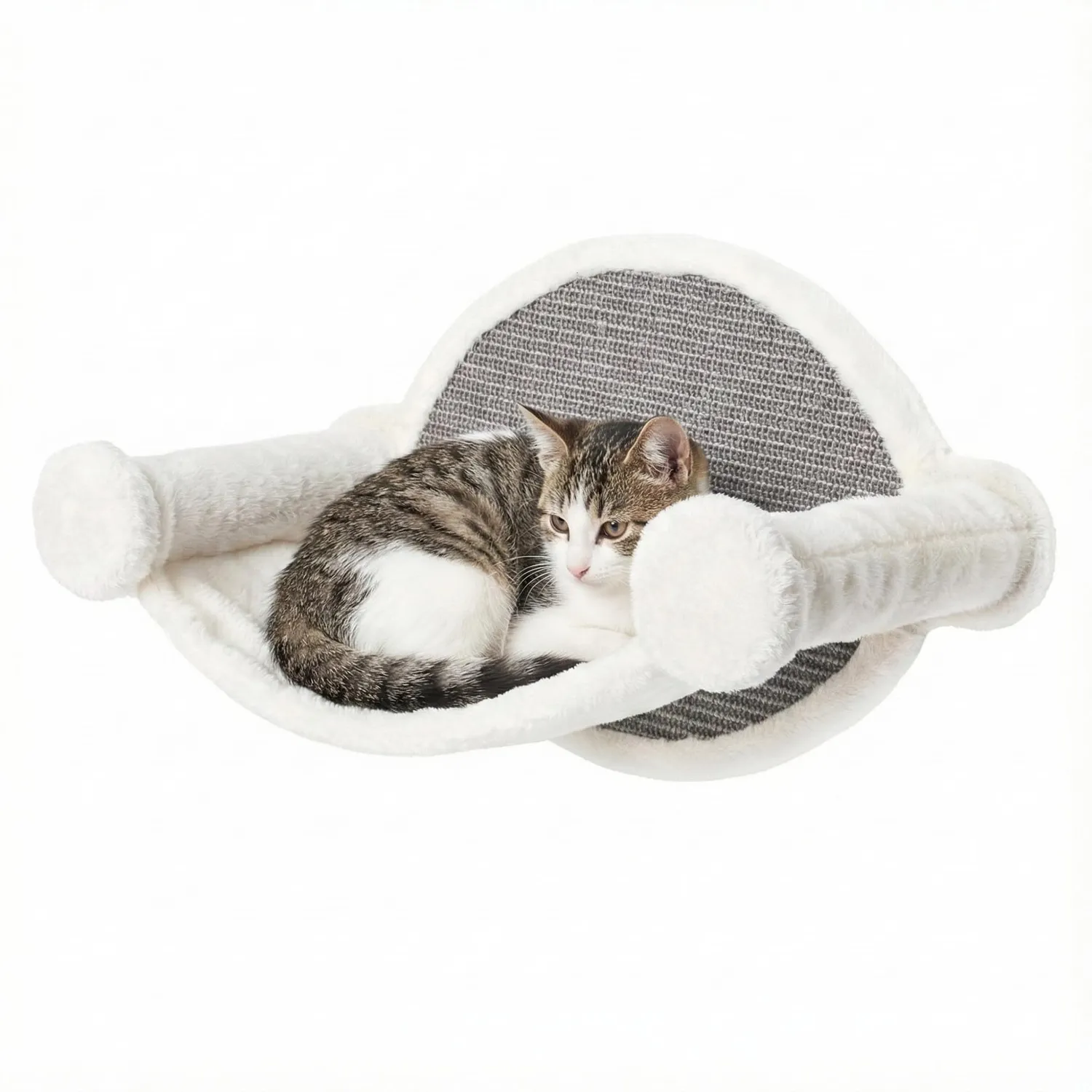 Happet Katzen Wandliege 54x28x33 cm creme Sisal