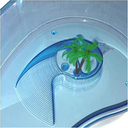 Happet Schildkröten Pool Becken 32cm 3,5L mit Insel