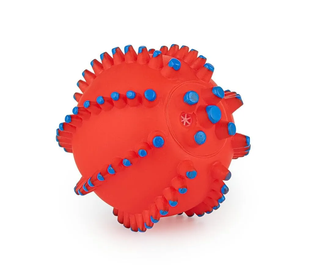 Happet Noppenball 6,5 cm Quietschball Rosa Vinyl